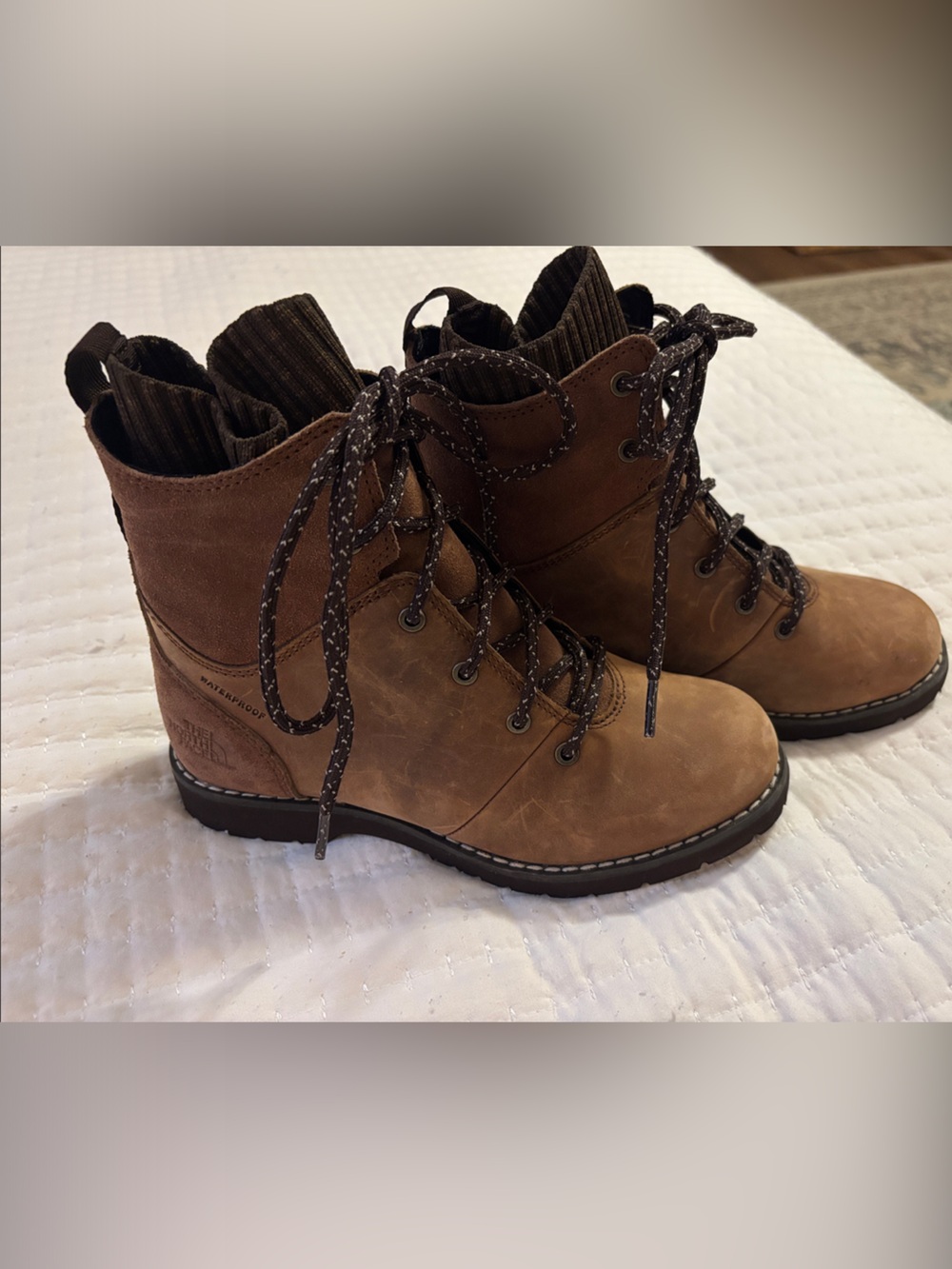 The North Face Women's Brown Lace-Up Ankle Boots